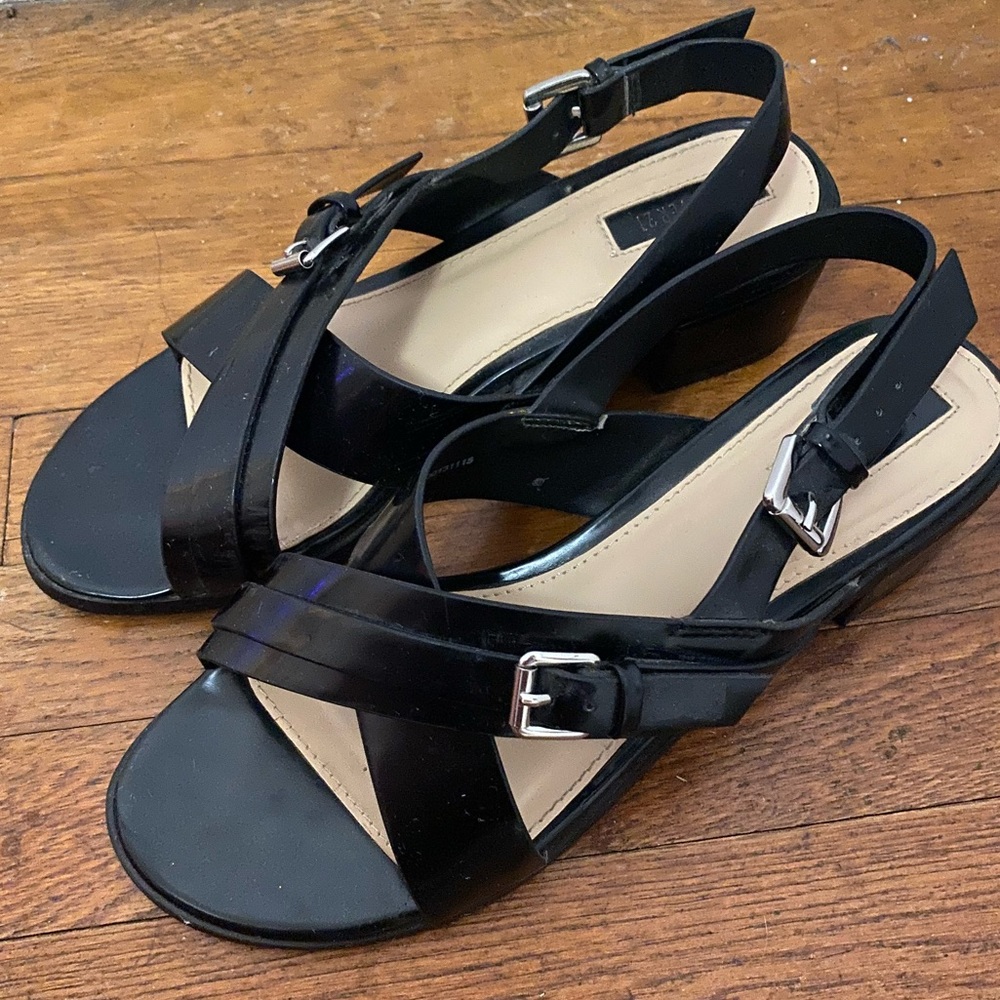 Black Sandals with strap
